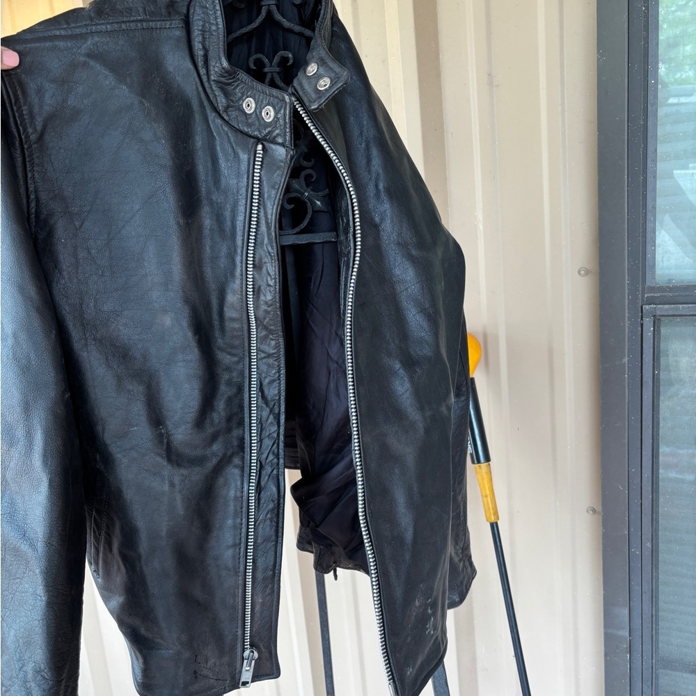 Men's Black Leather Jacket